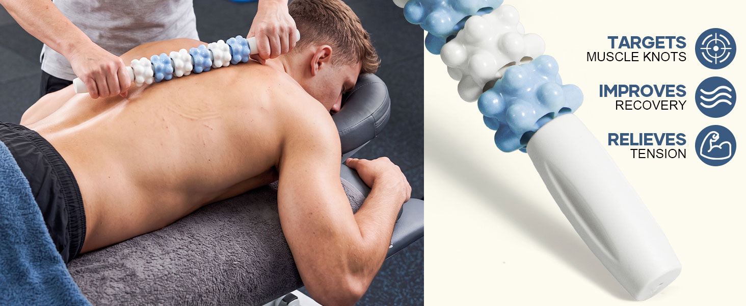 Trusted by sports care professionals trainer approved muscle roller portable workout recovery stick