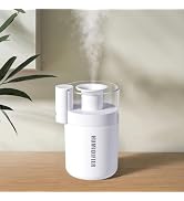 Portable Mini Humidifier, 180ml USB Cool Mist Small Humidifiers for Bedroom, Personal Desktop Hum...