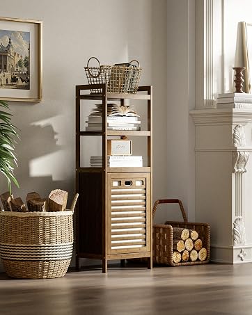 walnut hamper cabinet