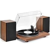 Record Player Turntable with 40W Speakers and Bluetooth Output Input for Vinyl Records,Vinyl Reco...
