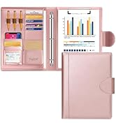 Toplive Portfolio 3 Ring Binder Padfolio Folder, Business Interview Resume Portfolio for Women Me...
