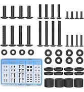 MOUNTUP Universal TV Mounting Hardware Screw Kit with Box - M4 M6 M8 Screws, Spacers &amp; Washers fo...