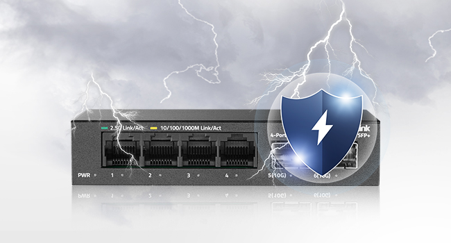 4-Port 2.5G Ethernet Switch with 2-Port 10G SFP+