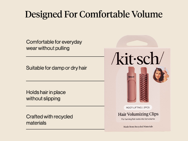 Kitsch Hair Volume Clips - Lightweight Root Lifting Volume Hair Clips