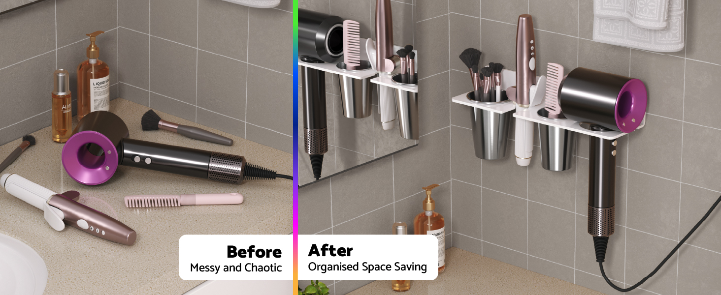 hot hair tools organizer wall mount