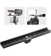 Mechrig Cold Shoe Mount Bracket Cold Shoe Extension Bar, Aluminum Sliding Rail Hot Shoe Mount Bra...