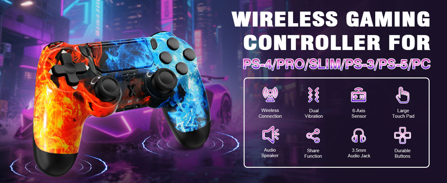 Puiseno Wireless Controller for PS-4