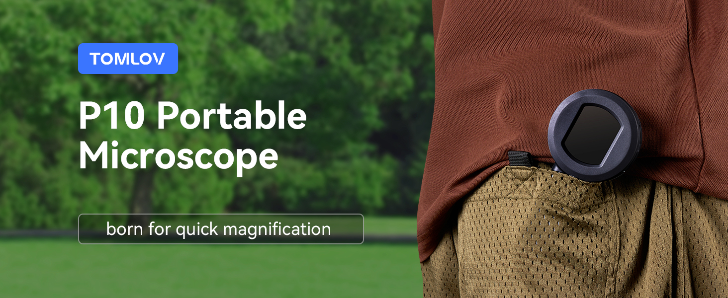 TOMLOV P10 Microscope for Adults Kids