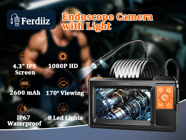 Endoscope Camera with Light