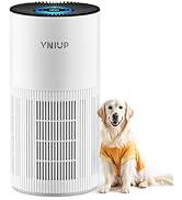 Air Purifiers for Home Large Room up to1600 ft², VNIUP H14 True HEPA Air Purifier for Bedroom, wi...