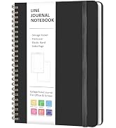 VALOME Journaling Notebooks, A5 Lined Spiral Notebook for Women &amp; Men, 146 Pages College Ruled Ha...