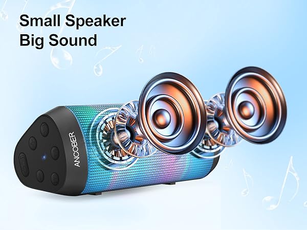 Full rage of audio high-fidelity sound ANCONER Bluetooth speaker