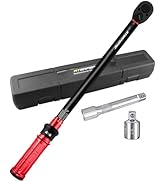 ATsafepro Torque Wrench 1/2 Drive -Dual Scales 10-160 Ft-Lb /13.60-217 Nm,1/2 Torque Wrench-High ...