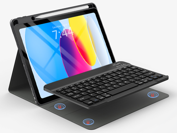 10th gen ipad case with keyboard Detachable keyboard