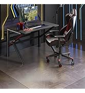 SALLOUS Chair Mat for Hard Floor, 71"x71" Vinyl Waterproof Area Mat for Dining Table, Non-Slip Fl...