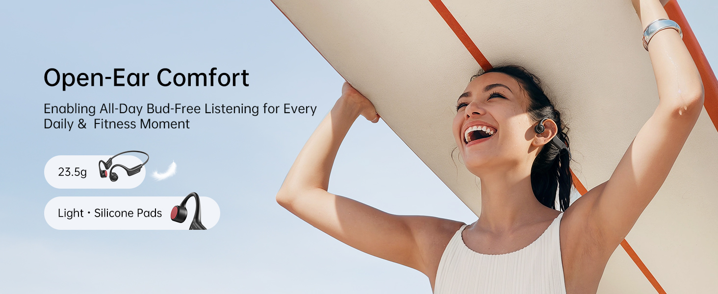 Open-Ear Bone Conduction Headphones for Sports