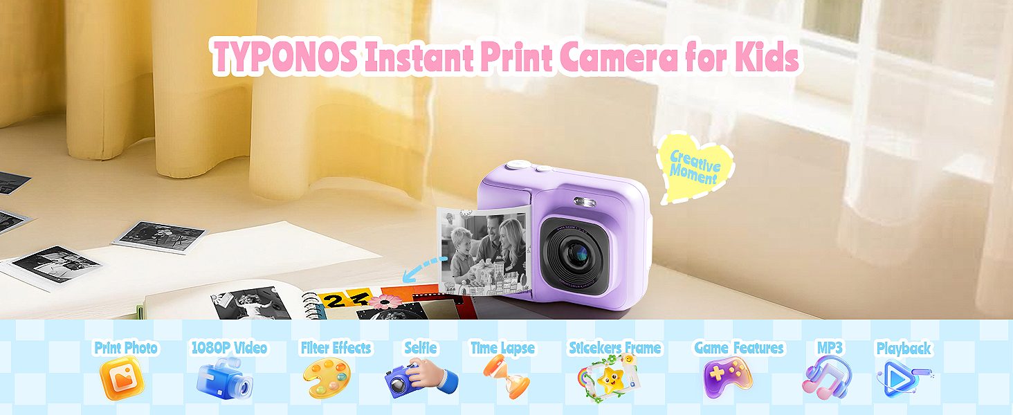TYPONOS Instant Digital Print Camera