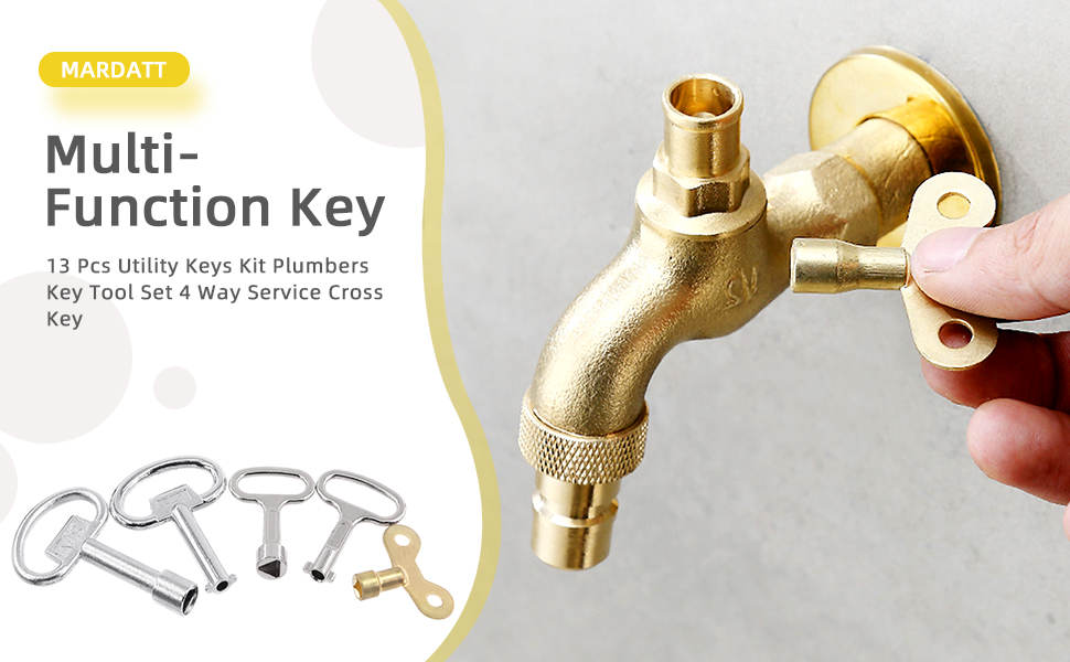 water key tool 4 way