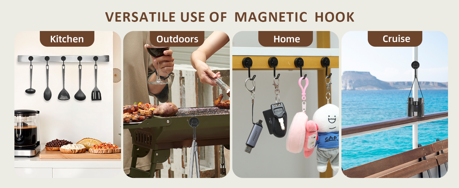Neosmuk black swing magnetic hooks