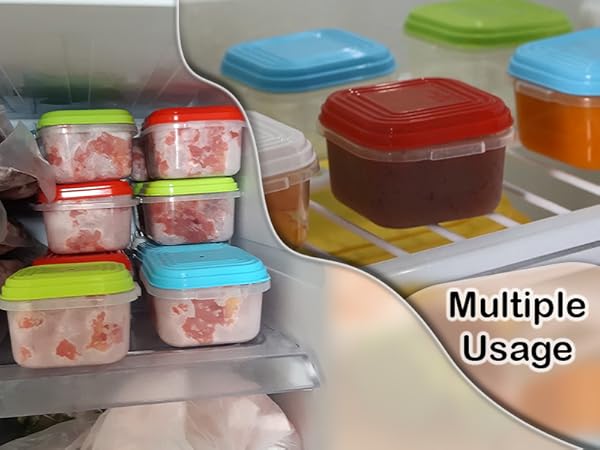 120ml,small,food,snack,pots,storage,containers,freezer,microwave,dishwasher plastic,tubs,airtight