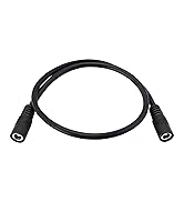 GGIPOWY 3-Pack 5.5mm x 2.1mm DC Power Extension Cable, 18AWG Female to Female Barrel Jack 12V/24V...