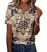 Zeagoo Womens Summer Tops Casual Short Sleeve V Neck Shirts Business Dressy Work Blouses