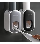 MOPMS Toothpaste Dispenser Wall Mounted for Bathroom Automatic Toothpaste Squeezer for Kids and A...