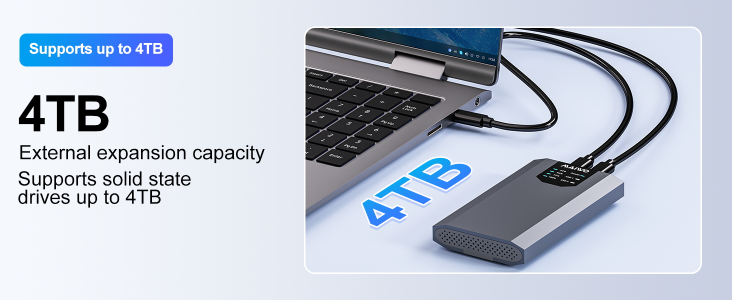 Dual-Bay M.2 SSD Enclosure Cloner for NVMe &amp;amp;amp; SATA