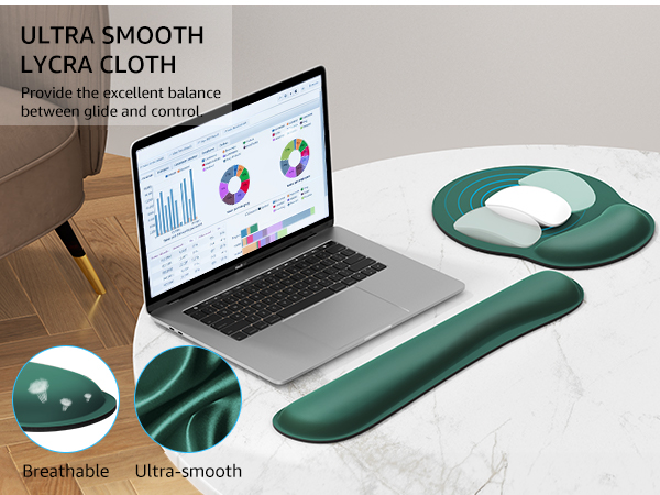 Ultra-smooth lycra surface
