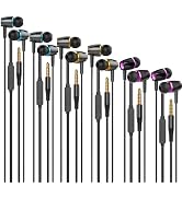 Cianyyee Wired Earbuds Headphones 6 Pack with Microphone,Heavy Bass Earphones, Bulk Earbuds with ...