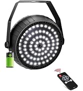 Telbum Battery Strobe Light Halloween, Rechargeable White Strobe Lights USB Powered Remote Contro...