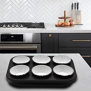 Foil Metallic Cupcake Liners Standard Baking Cups 200 Pcs