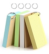 Colored Index Cards 4 x 6 Inch, 160 Count Lined Flash Cards with Ring for Back to School, Ruled a...