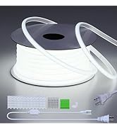 BENLUN AC 110V COB LED Strip Lights Outdoor Waterproof 98.4ft, 6000K Cool White Super Bright 300W...