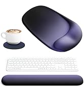 Ospelelf Wrist Rest for Keyboard and Mouse Ergonomic Mouse Pad with Wrist Support Memory Foam Wri...