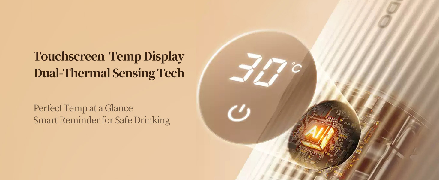 Touchscreen temp display