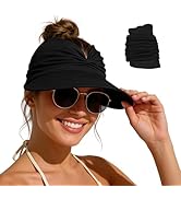 Zando Sun Visor Hats for Women - Beach Wide Brim Fashion Hat UV Protection Quick Dry Packable Sum...