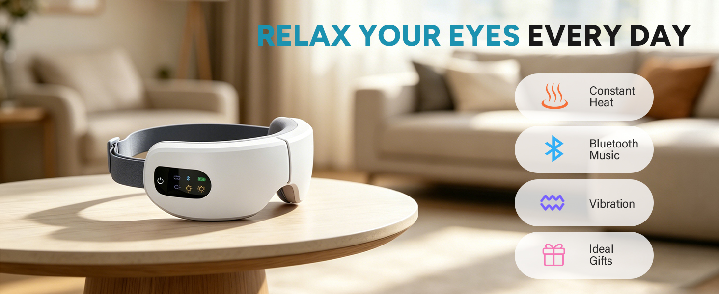 eye massager with heat