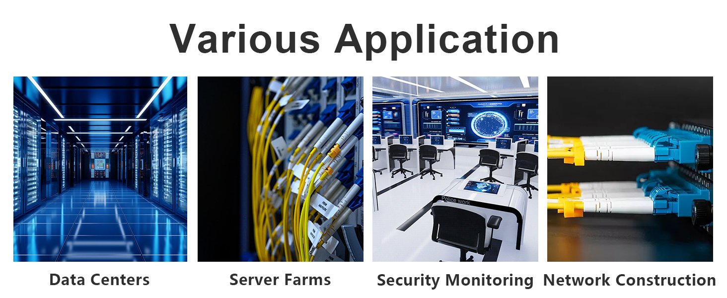 OS2 Singlemode SC to LC 5m fiber patch cable 5-pack