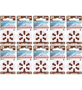 Powermax Size 312 Hearing Aid Batteries, Made In USA, Brown Tab, 64 Count