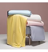 LLanCL Cooling Blankets for Hot Sleepers - Cool Like Ice Cream Lightweight Blanket for Summer wit...