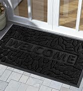 Yimobra Welcome Front Door Mat Outdoor, Heavy Duty Durable Non Slip Doormats, Rubber Backing, Low...