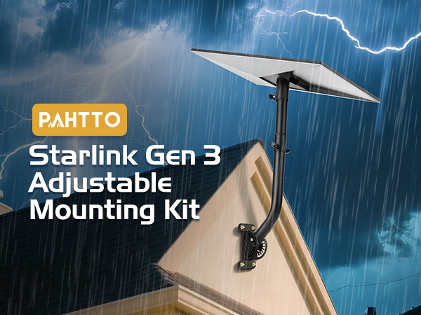 starlink gen 3 mount kit with 2-in-1 router mount