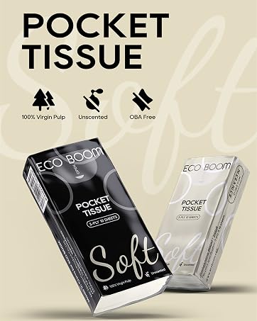 eco boom pocket tissues