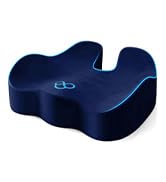 SofterCharm Seat Cushion with Carry Handle, Memory Foam for Tailbone/Sciatica Easing, Chair Cushi...