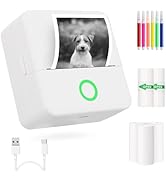 mafiti Thermal Pocket Printer Portable Inkless Bluetooth Mini Sticker Wireless Lable Printer Pict...