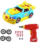 Pup Go Construction Toys Take Apart Toy Car Racing 30 Pieces with Realistic Sounds &amp; Lights – Bui...