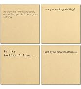 Funny Sticky Note, 4 Pieces Novelty Memo Pads Sticky Note, Funny Office Supplies, Current Mood St...