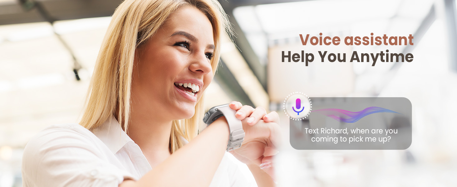 Smart Watches for Women with Voice Assistant