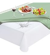 LotuFlor Table Protector Pad with Flannel Backing, Heavy-Duty Vinyl Table Padding Under Tableclot...